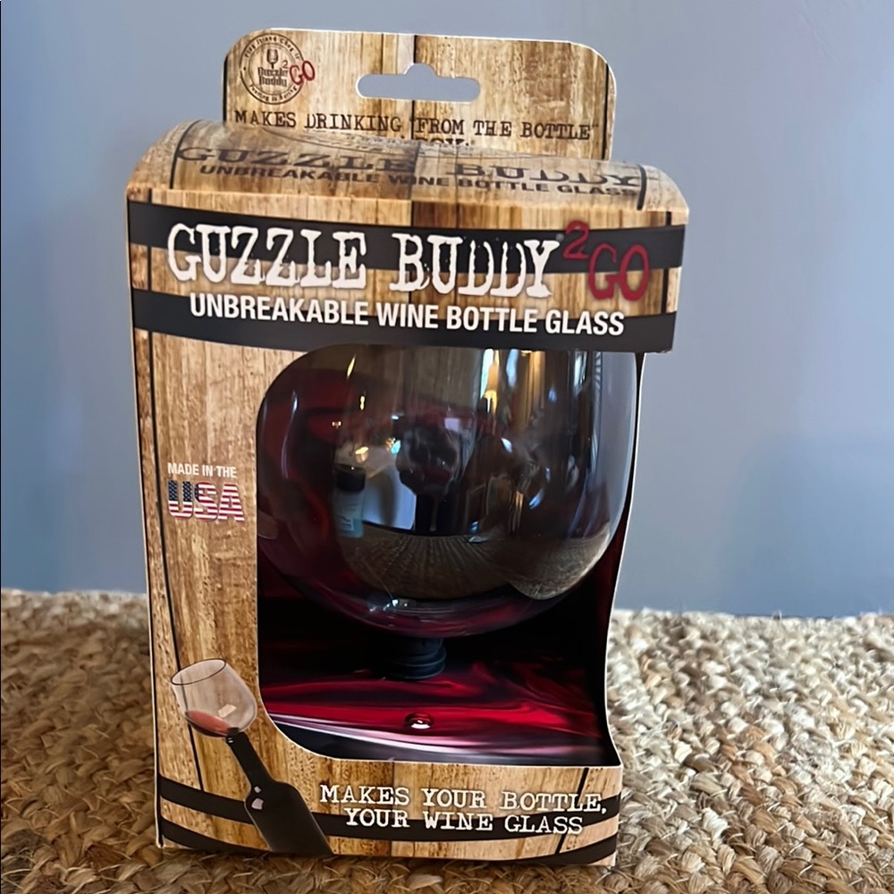 2GO Unbreakable Wine Bottle Glass - Black